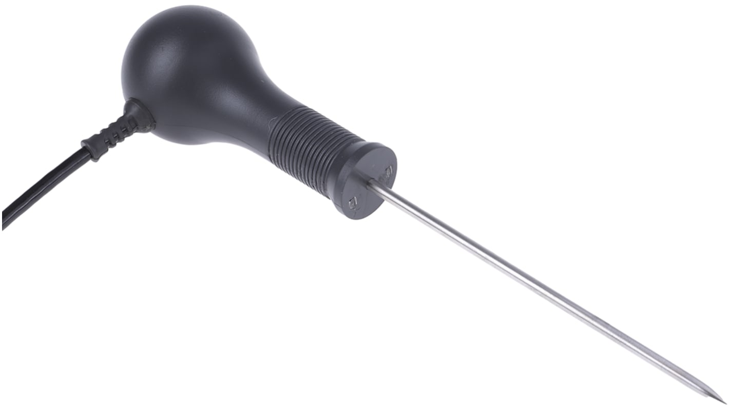 Czujnik temperatury PT100 Wsunięcie, iglica długość 100mm średnica 3.3mm dł. kabla 2m RS PRO