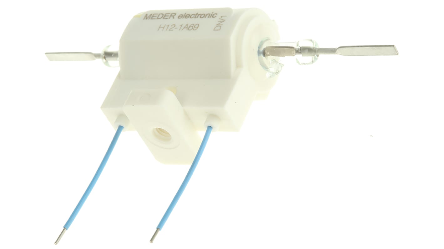 Meder Panel Mount Reed Relay, 12V dc Coil, SPST, 10000V dc Max, 3 A Max, 230Ω