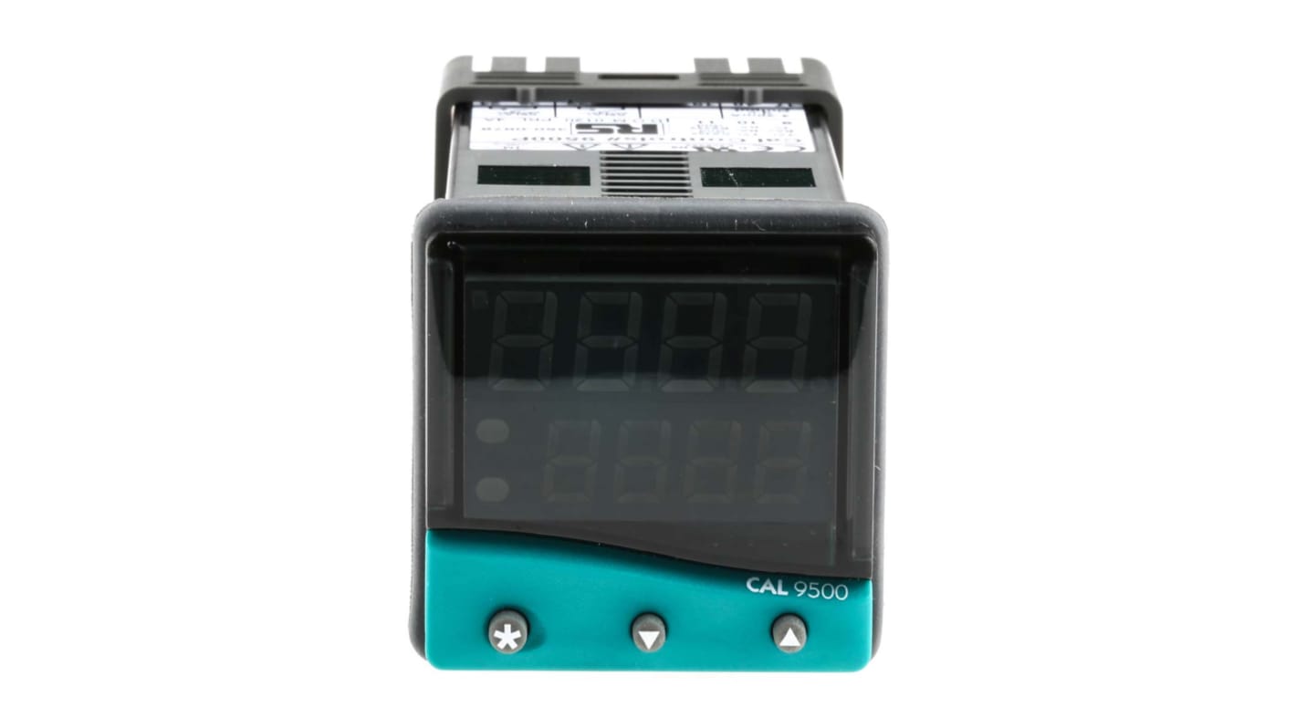 CAL 9500 PID Temperature Controller, 48 x 48 (1/16 DIN)mm, 2 Output Linear, Relay, 100 V ac, 240 V ac Supply Voltage