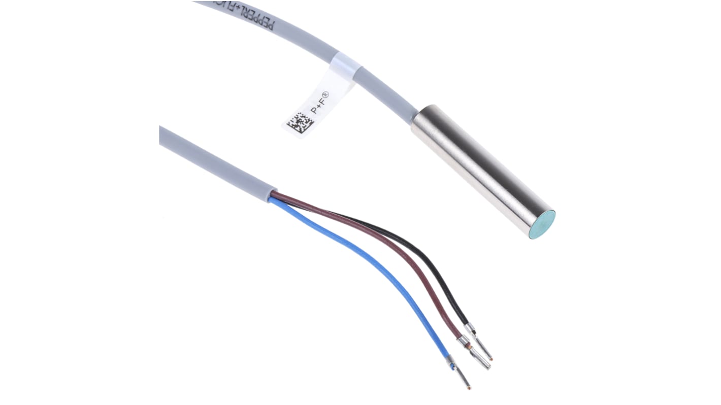Rs-Online Sensore di prossimità Cilindro liscio Pepperl + Fuchs rilevamento 2 mm 10 → 30 V c.c