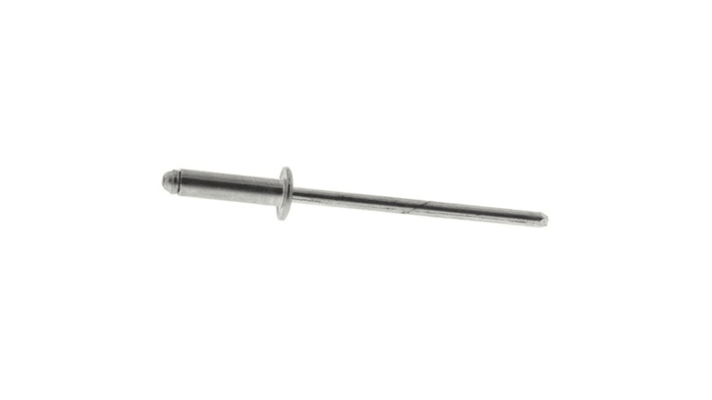 POP Φ3.2mm 铝抽芯铆钉, 11.5mm长, 可插入6.4mm材料
