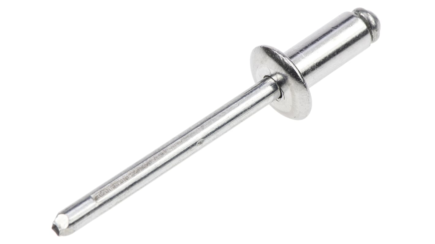POP Φ4.8mm 铝抽芯铆钉, 11mm长, 可插入4.8mm材料