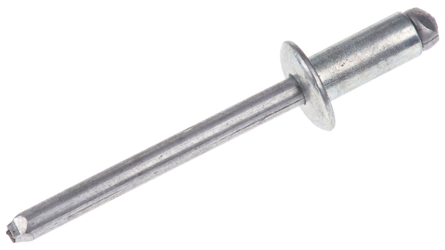 Rivetto Cieco POP in Acciaio, col. Argento, Ø 4.8mm, L. 11mm
