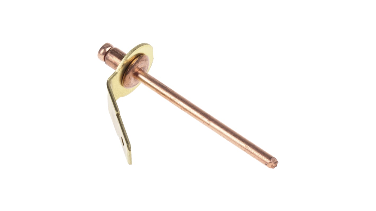 POP Copper Coated, Plain Steel Earth Tab Rivet, 5.3mm