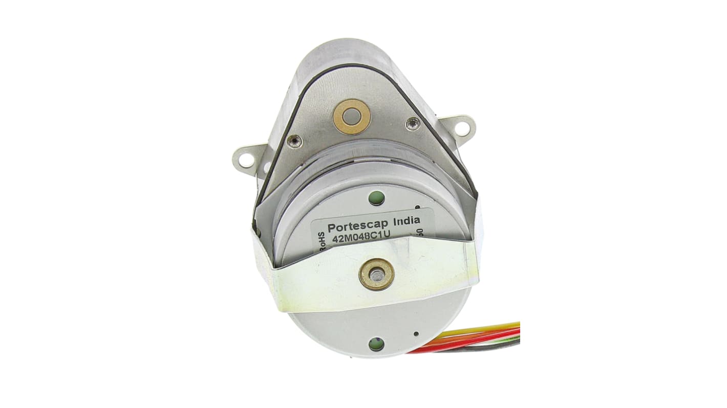 McLennan Servo Supplies Permanent Magnet Stepper Motor, 0.54Nm Torque, 5 V, 7.5°, 4mm Shaft