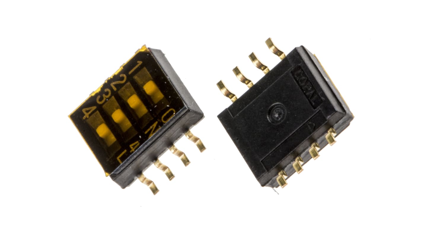 CHS-04B | Nidec Components ディップスイッチ, スライド, 4PST | RS CHS-04B | Nidec Components ディップスイッチ, スライド, 4PST | RS