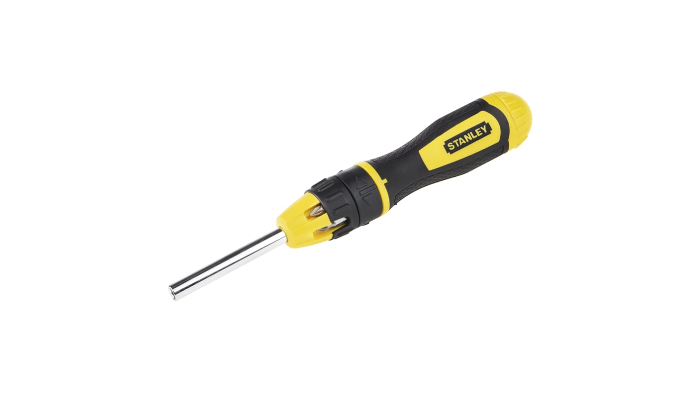 Zestaw wkrętak z grzechotką + końcówki, Phillips, Pozidriv, Płaski, Kwadratowy, 5 mm, 6,5 mm, nr 2, nr 1, PH1, PH2,