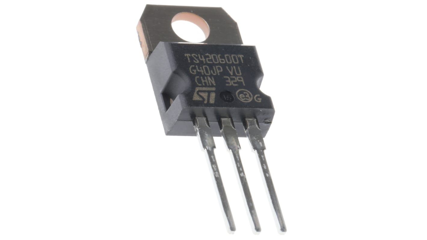 STMicroelectronics 可控硅, SCR, TO-220AB, 通孔安装, 最大栅极触发电流0.2mA