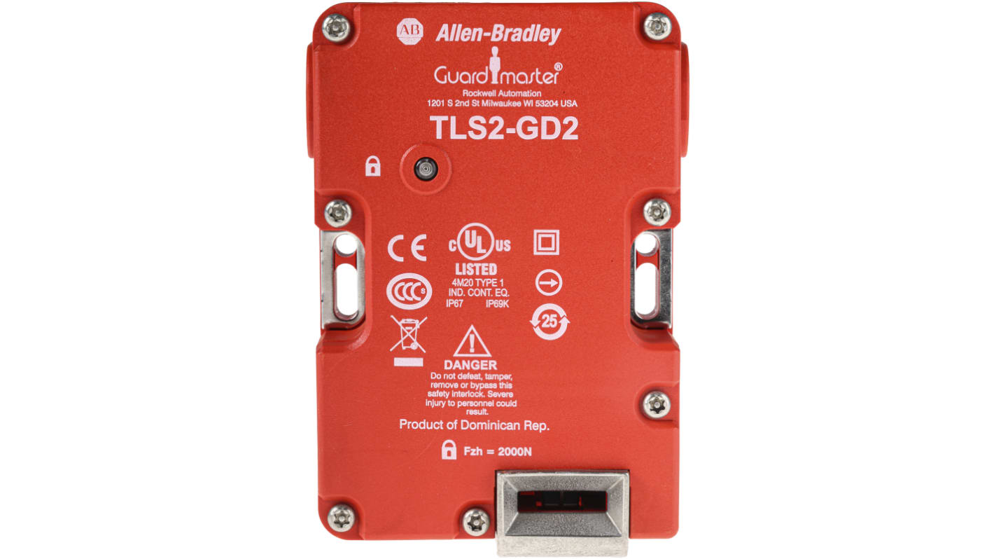 Allen Bradley Guardmaster 440G-T Series Solenoid Interlock Switch, Power to Lock, 110V ac