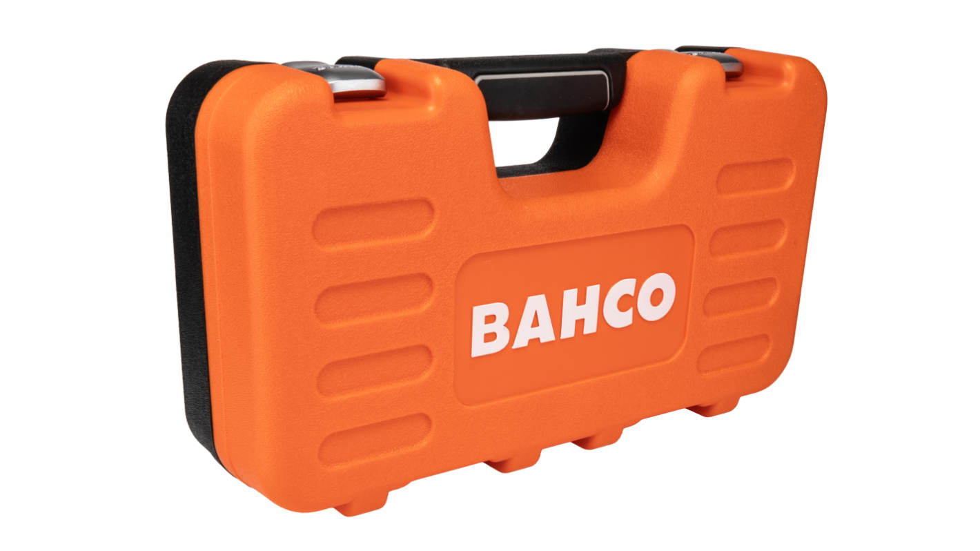 Bahco 46-Piece Metric 1/4 in Standard Socket/Allen Key/Bit Set with Ratchet, 6 point; e-Torx; Hex Bit; Phillips Bit;