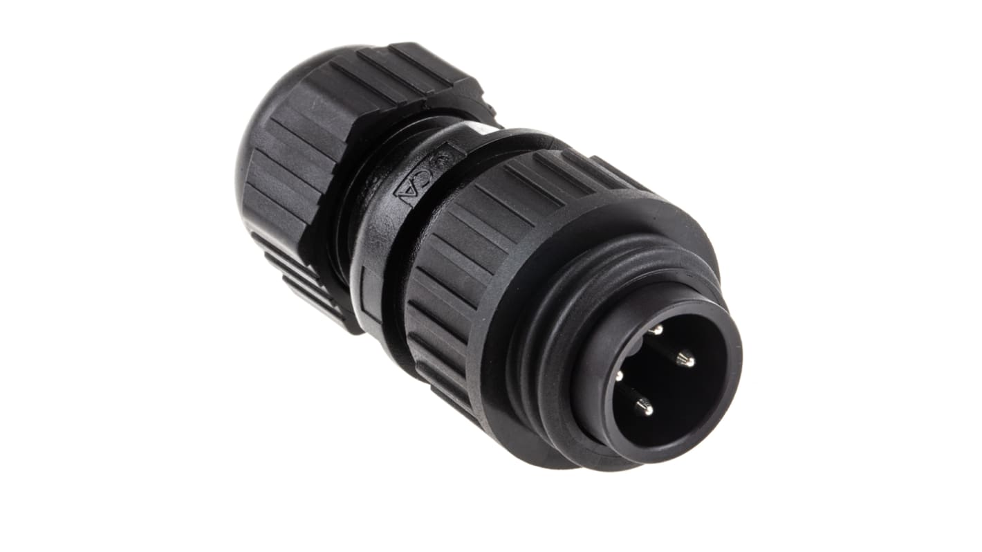 Hirschmann Circular Connector, 4 Contacts, Cable Mount, M22 Connector, Plug, Male, IP67, CA Series