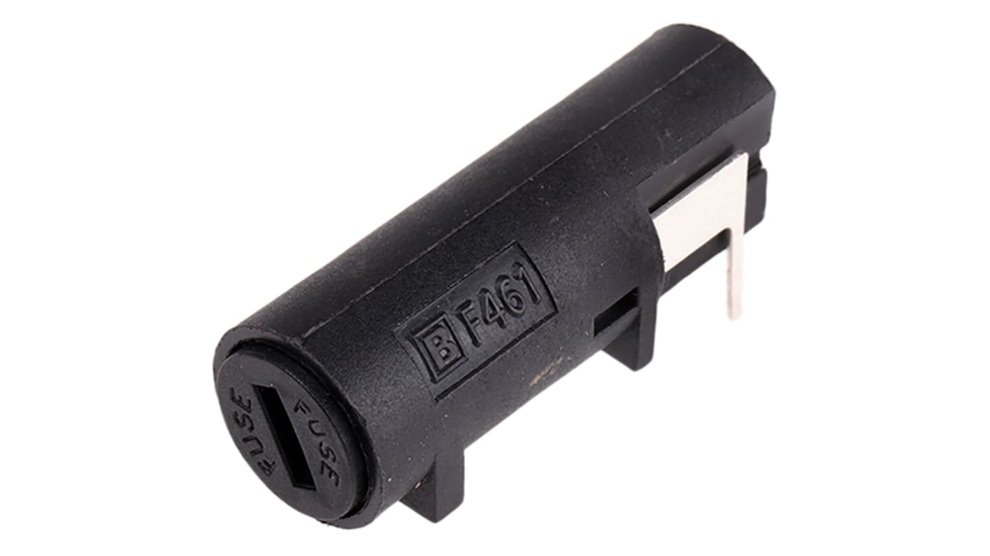 Bulgin 10A PCB Mount Fuse Holder for 5 x 20mm Fuse, 1P, 250V ac