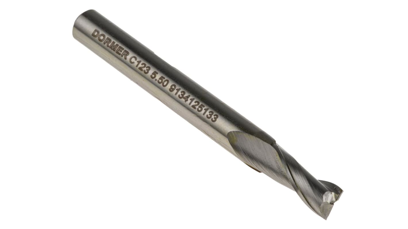 Dormer Plain Slot Drill, 5.5mm Cut Diameter