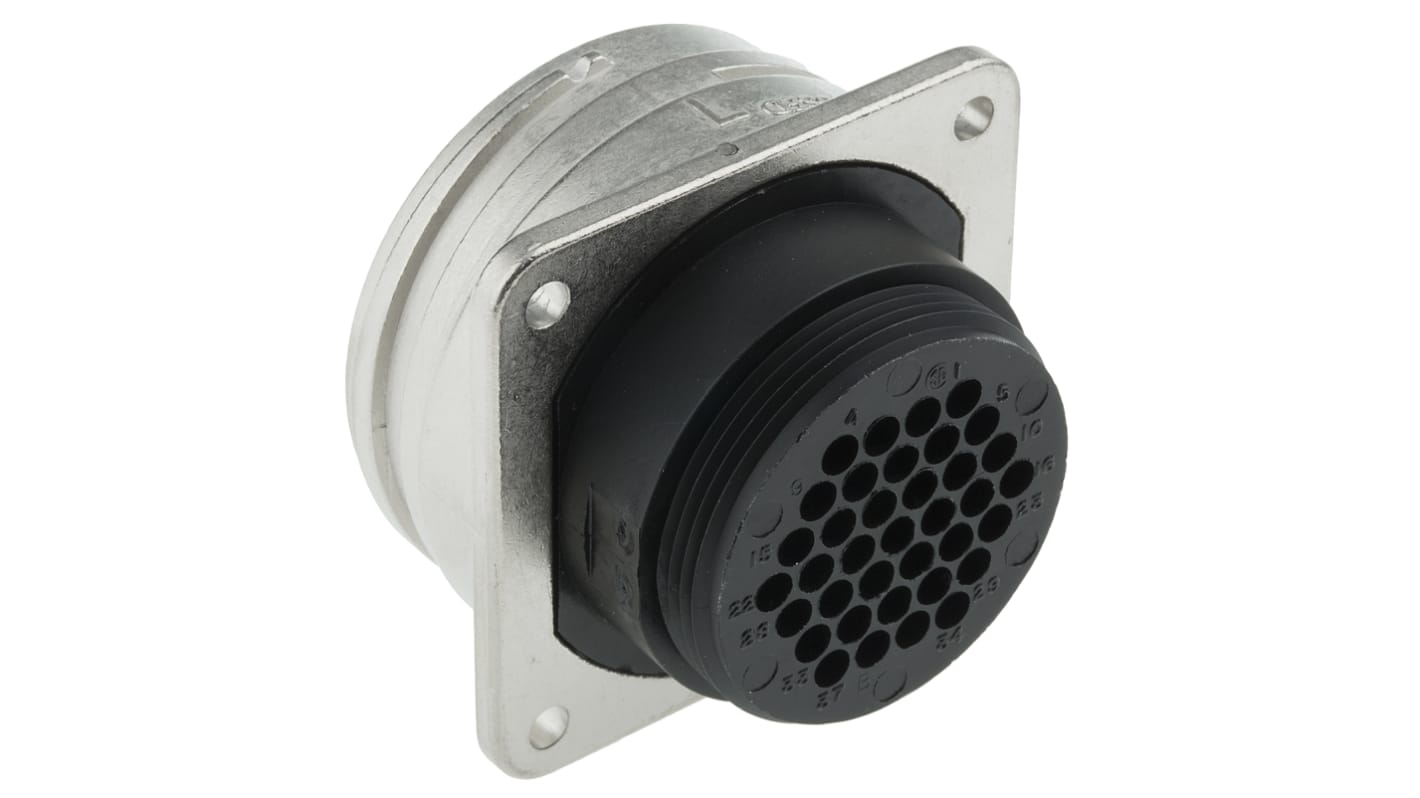 TE Connectivity Circular Connector, 37 Contacts, Panel Mount, Socket, Male, CMC Series 1 Series
