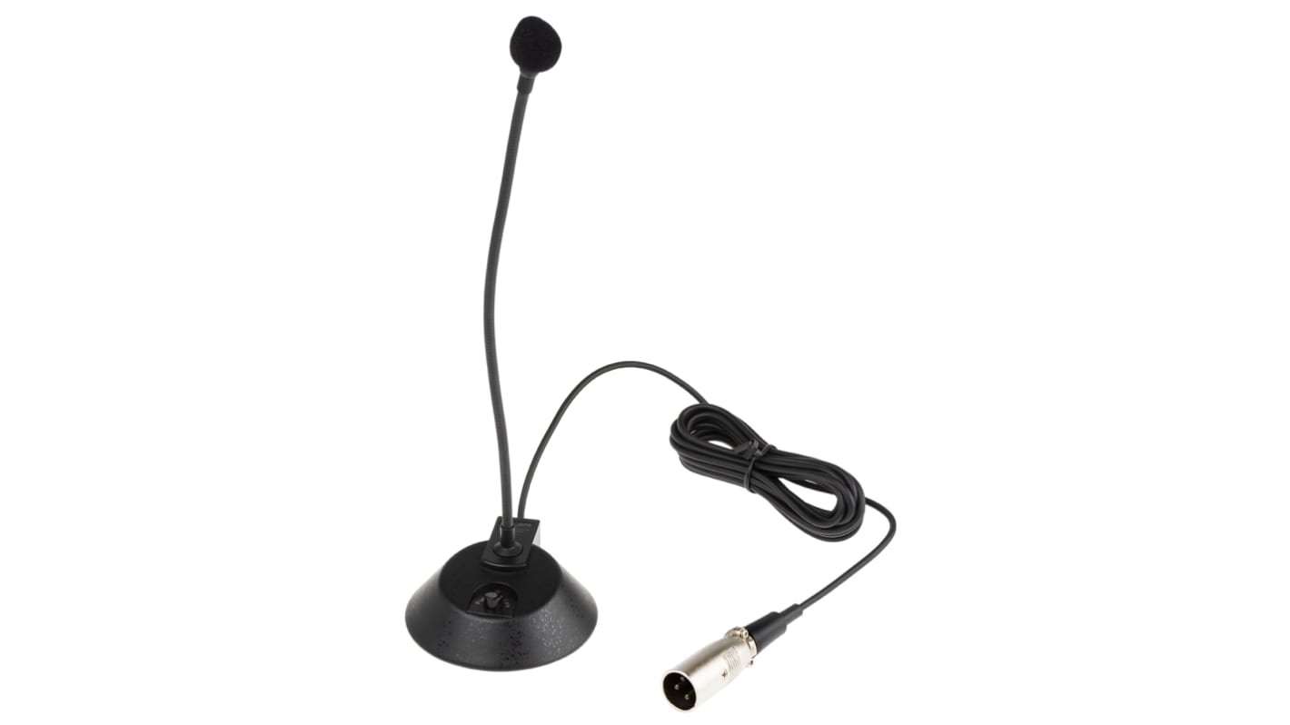 RS PRO Paging & Desktop Microphone, Omnidirectional 200Ω