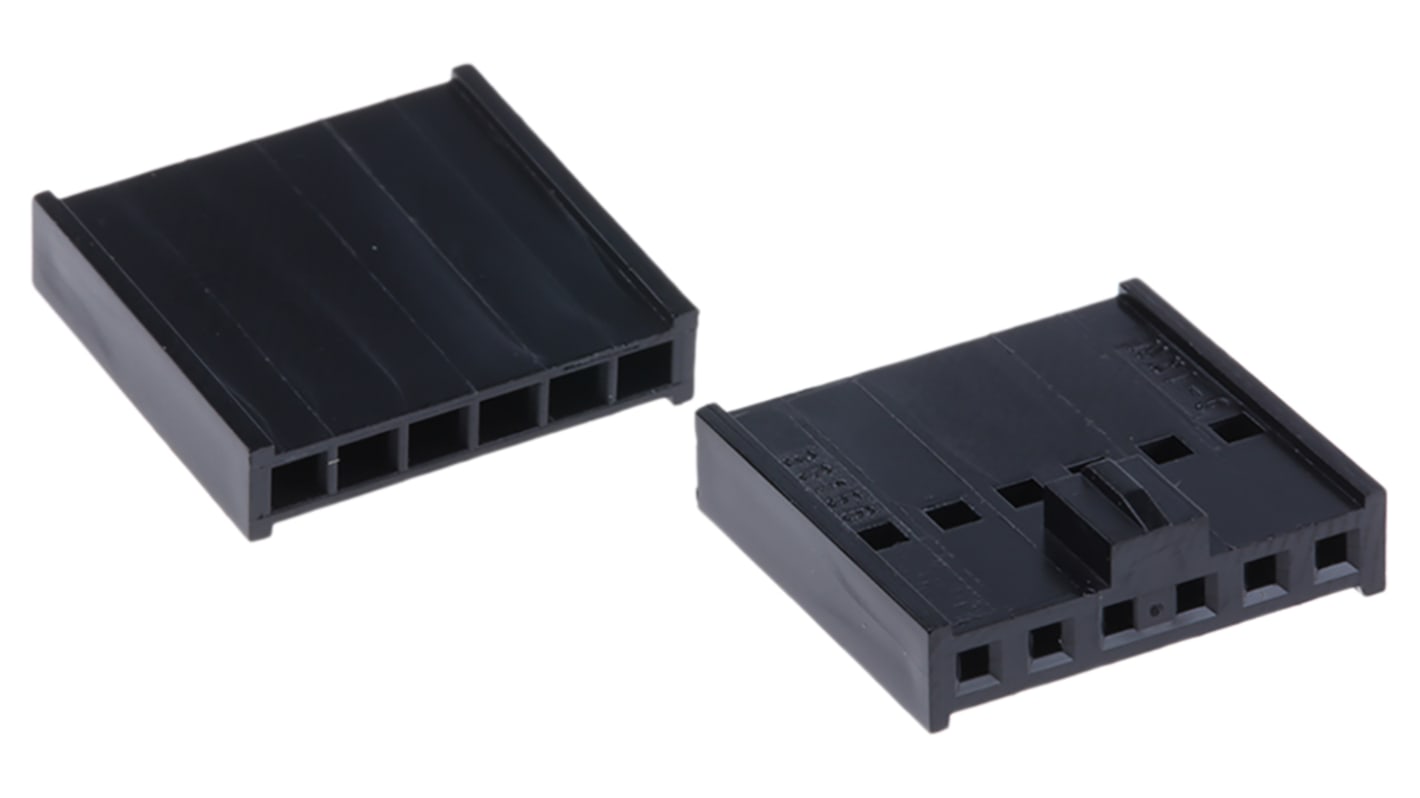 Carcasa de conector Molex 90156-0146, Serie C-Grid III, paso: 2.54mm, 6 contactos, , 1 fila filas, Recto, Hembra