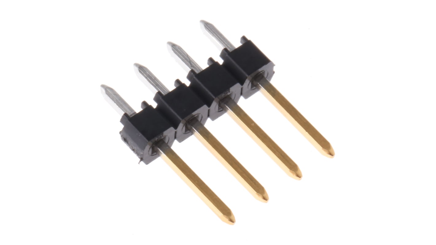 Molex C-Grid III Series Straight Through Hole Pin Header, 4 Contact(s), 2.54mm Pitch, 1 Row(s), Unshrouded