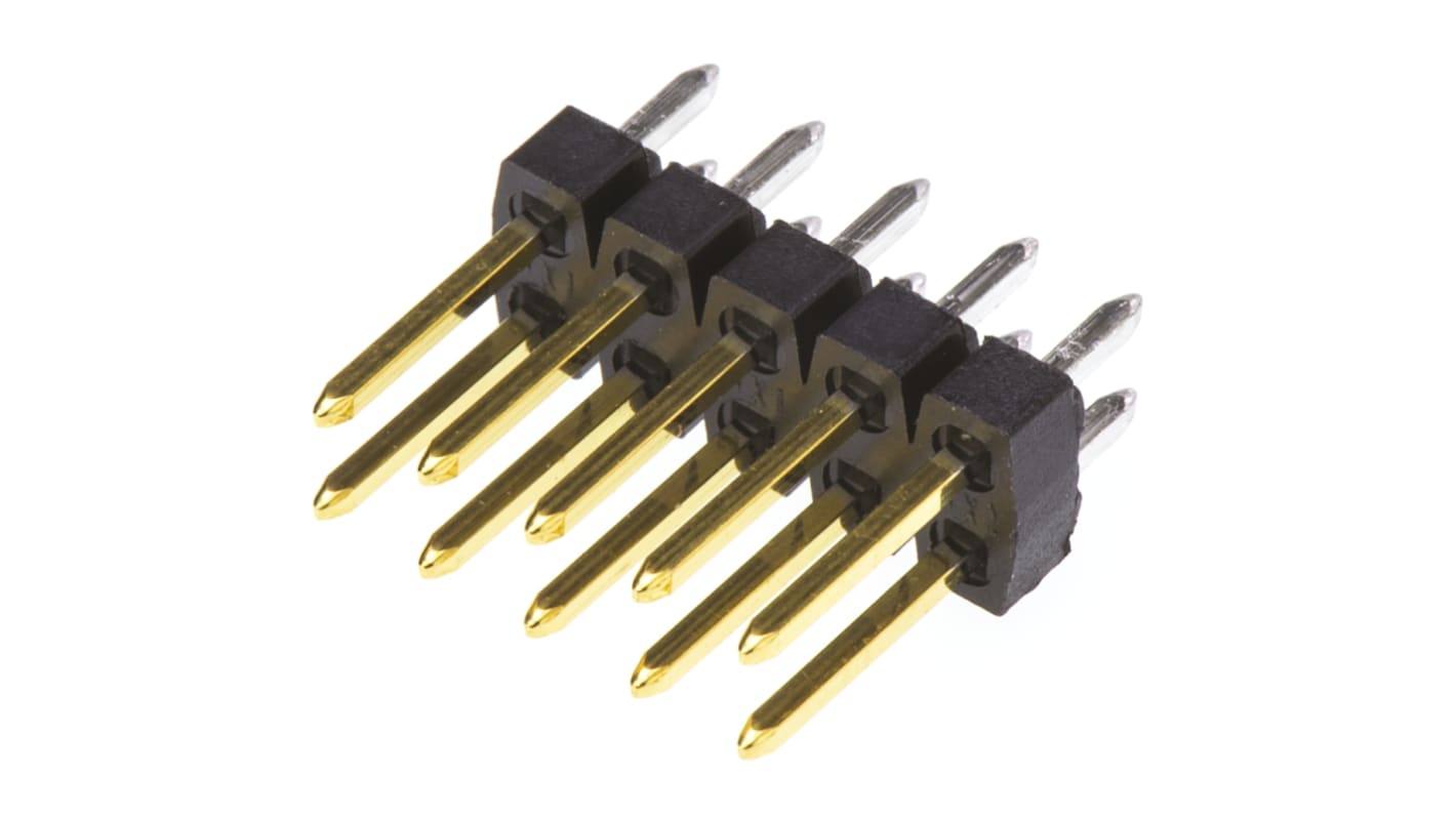 Molex 10p双排排针 直向线对板连接器, 2.54mm间距, 3.0A, 350.0 V, THT安装, C-Grid III系列