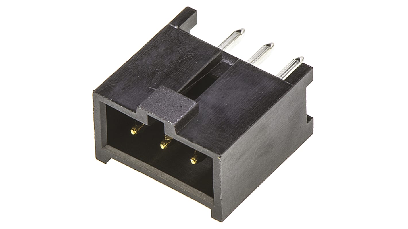 Molex C-Grid III Series Straight Through Hole PCB Header, 3 Contact(s), 2.54mm Pitch, 1 Row(s), Shrouded