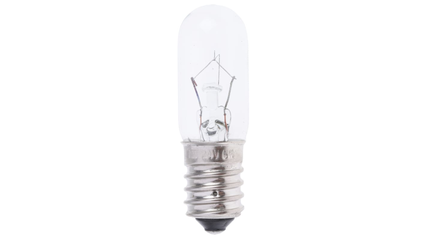 RS PRO E14 Indicator Light, Clear, 24 V, 200 mA, 3000h
