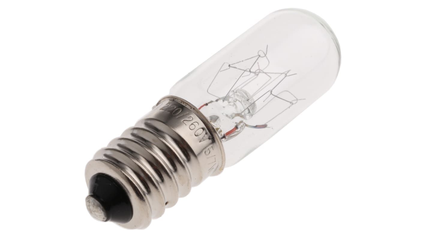 RS PRO E14 Indicator Light, Clear, 220 → 260 V, 27 mA, 3000h