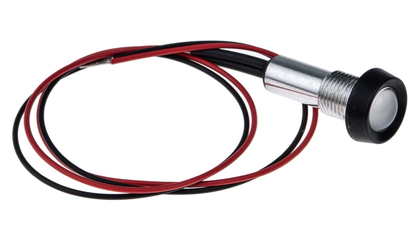Indicatore da pannello Oxley Verde  a LED, 3.6V, IP68, Sporgente, foro da 8mm