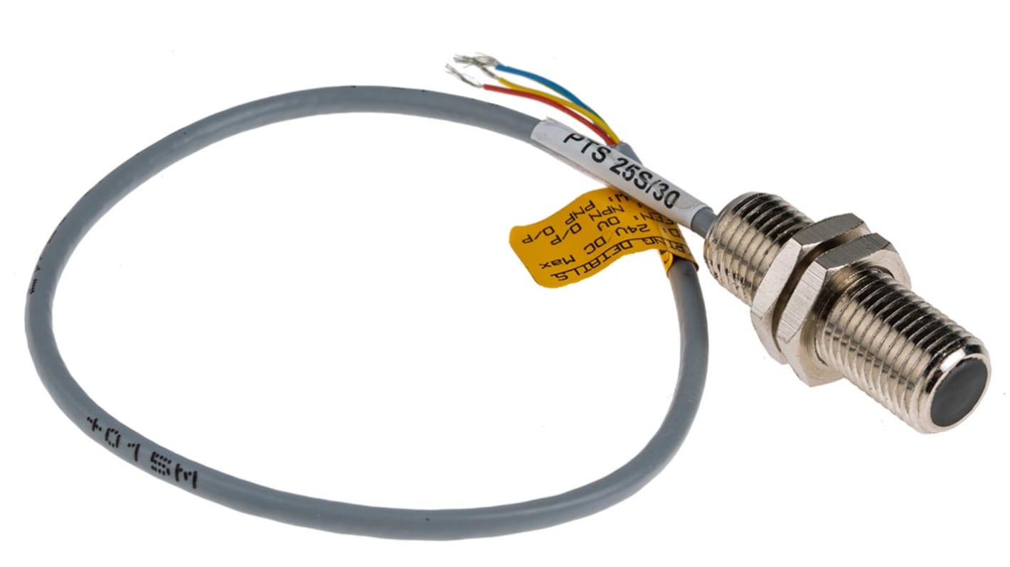 Assemtech Hall Effect Sensor, PNP Output, 10 → 20 V dc, Barrel Body