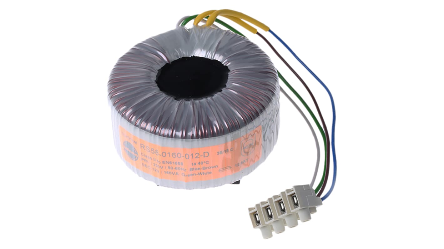 Nuvotem Talema トロイダルトランス,1次:230V ac,2次:12V ac Nuvotem Talema トロイダルトランス,1次:230V ac,2次:12V ac