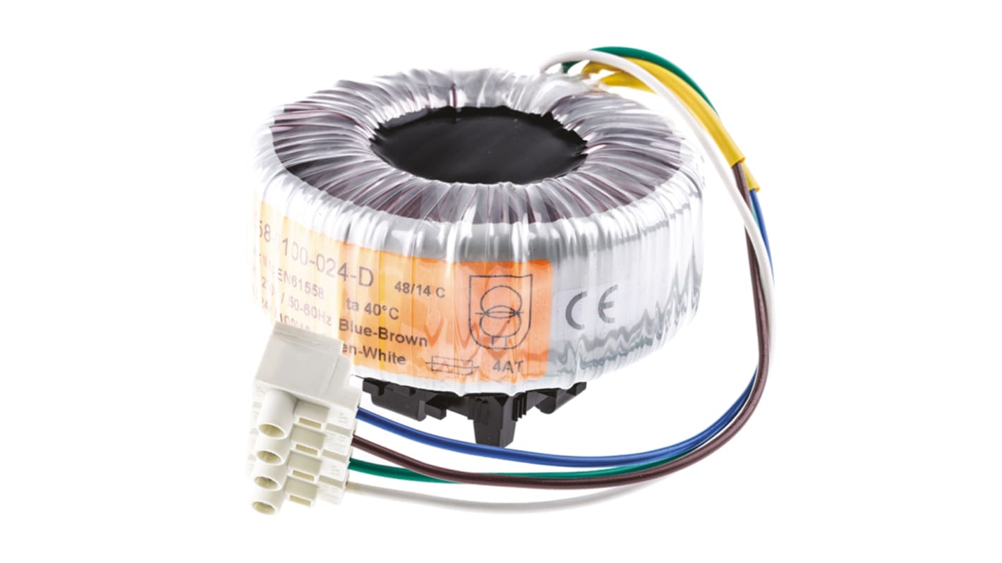 Nuvotem Talema トロイダルトランス,1次:230V ac,2次:24V ac Nuvotem Talema トロイダルトランス,1次:230V ac,2次:24V ac