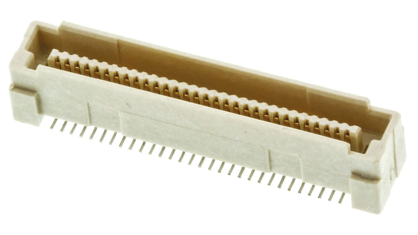 File di contatti PCB TE Connectivity, 40 vie, 2 file, passo 0.8mm