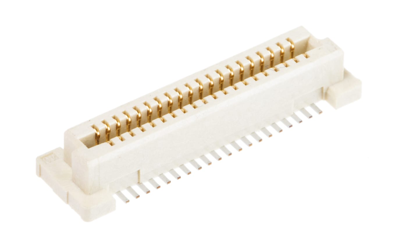 Gniazdo PCB 40 -pinowe 2 -rzędowe raster: 0.8mm typu płytka – płytka Proste SMD
