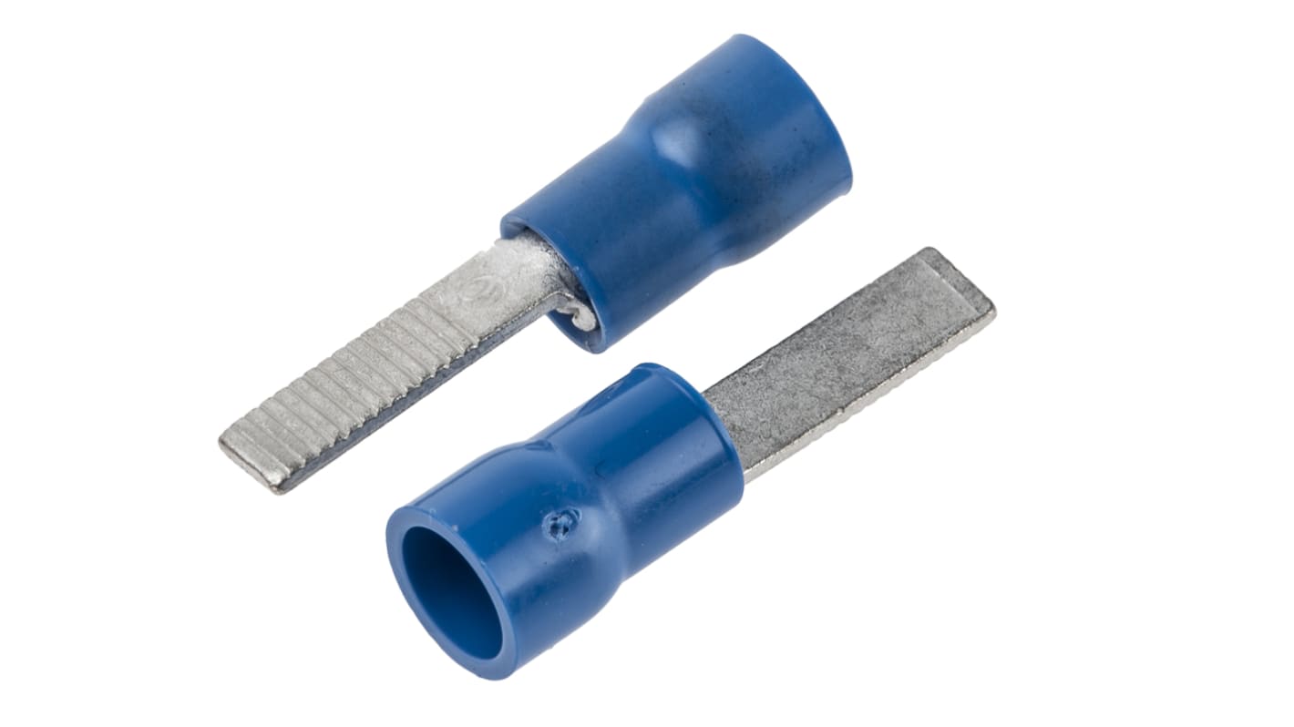Terminale a lama a crimpare No Cembre, lama 12.8mm, 1.5mm² - 2.5mm², Blu Non protetto