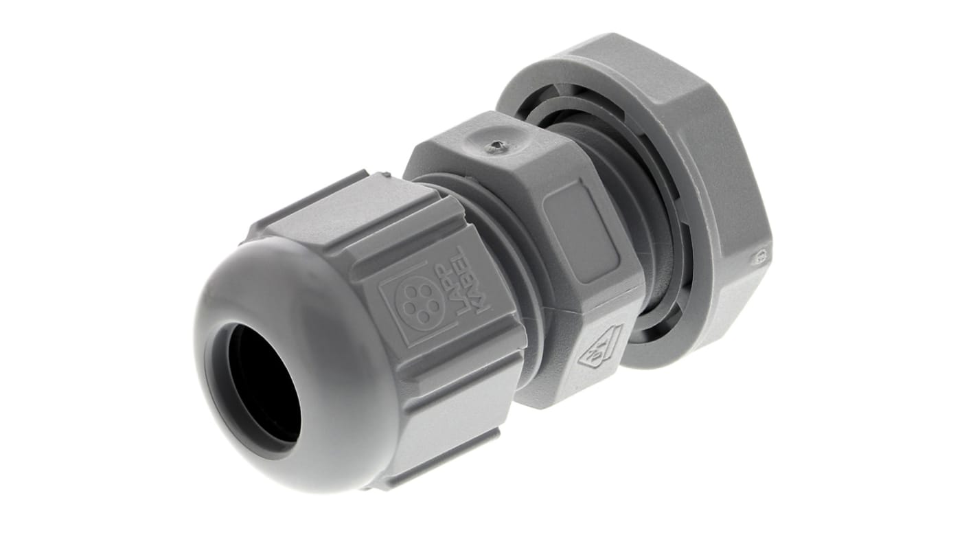 Presse-étoupe Lapp SKINTOP, M12, en Polyamide, Ø 3.5mm à Ø 7mm, avec contre-écrous, IP66, IP68, IP69K