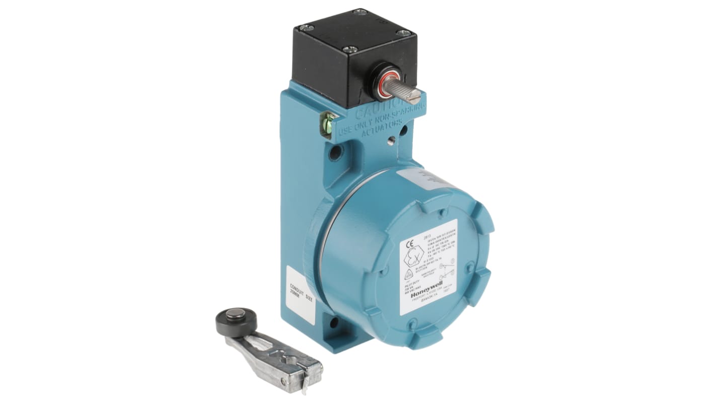 Honeywell BX Series Roller Lever Limit Switch, NO/NC, IP67, SPDT, Aluminium Housing, 600V ac Max, 10A Max