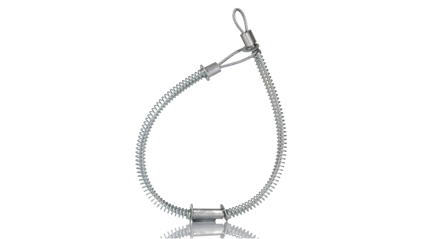 Cable de seguridad antilatigazo RS PRO, long. 540mm, Acero galvanizado, compatibilidad con tamaño de tubo 1/2 in