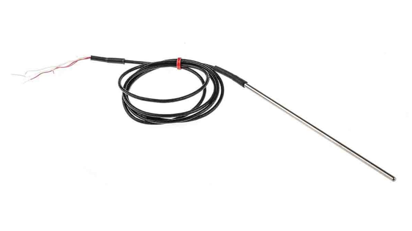 RS PRO PT100 RTD Sensor, 3mm Dia, 150mm Long, 4 Wire, Probe, Class B +250°C Max