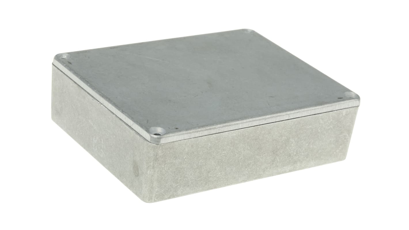 Hammond 1590 Series Natural Die Cast Aluminium Enclosure, IP65, Natural Lid, 119.5 x 94 x 34mm