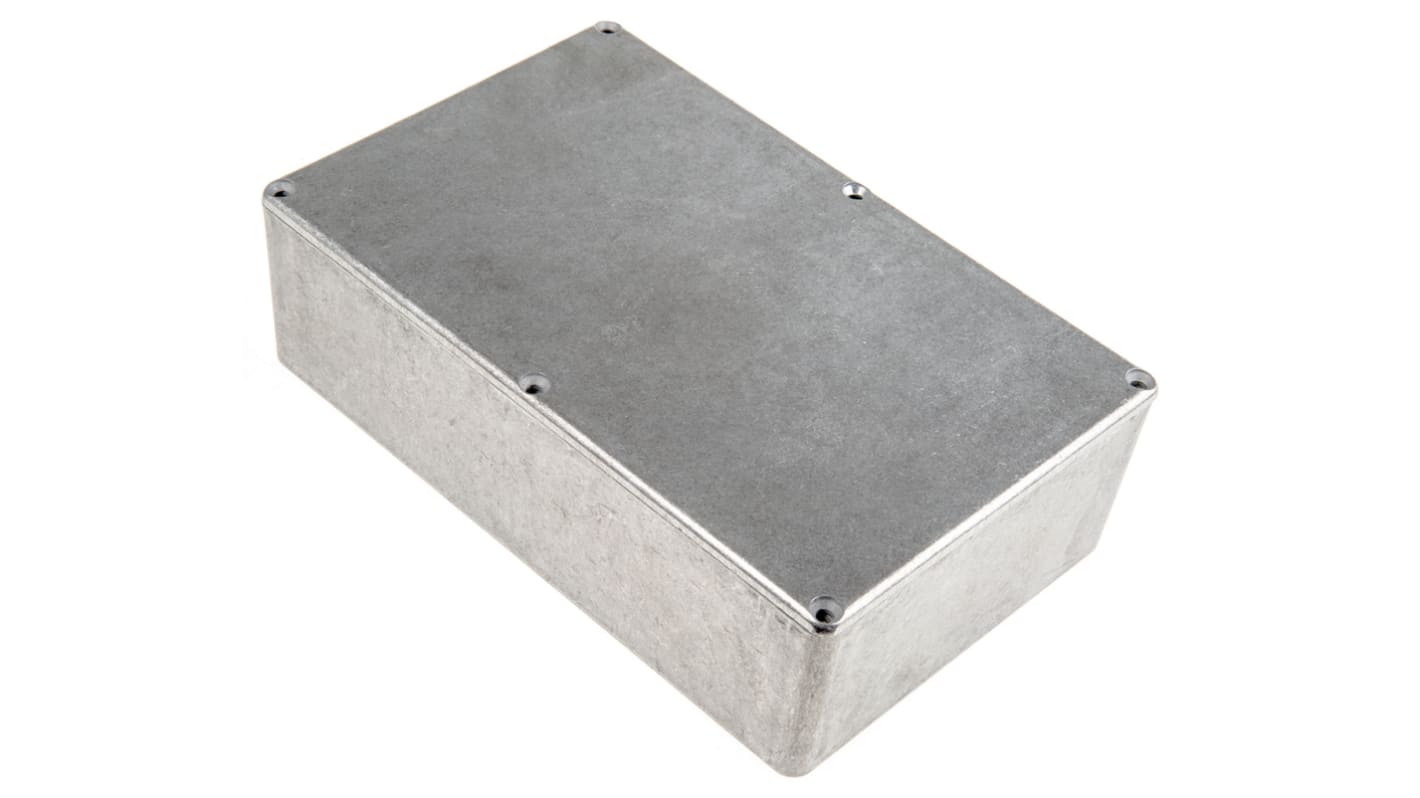 Hammond 1590 Series Natural Die Cast Aluminium Enclosure, IP65, Natural Lid, 188 x 120 x 52.43mm