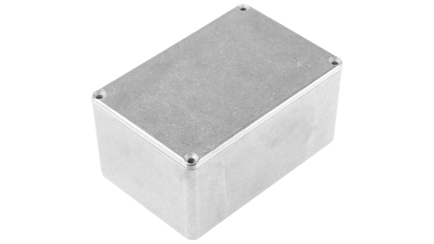 Hammond 1590 Series Natural Die Cast Aluminium Enclosure, IP65, Natural Lid, 120 x 80 x 59mm