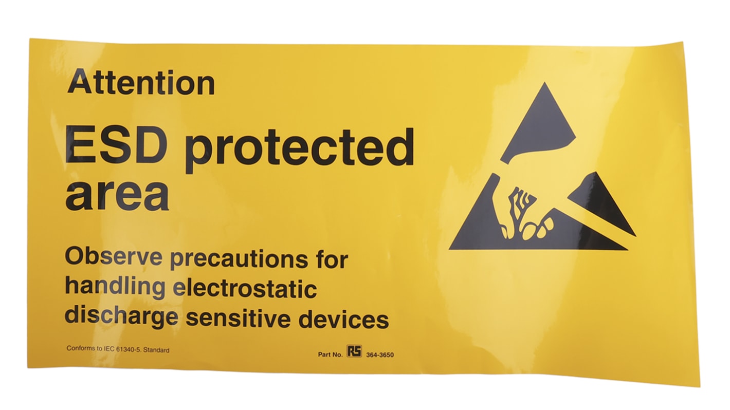 Poster di sicurezza Vinilico RS PRO, Inglese