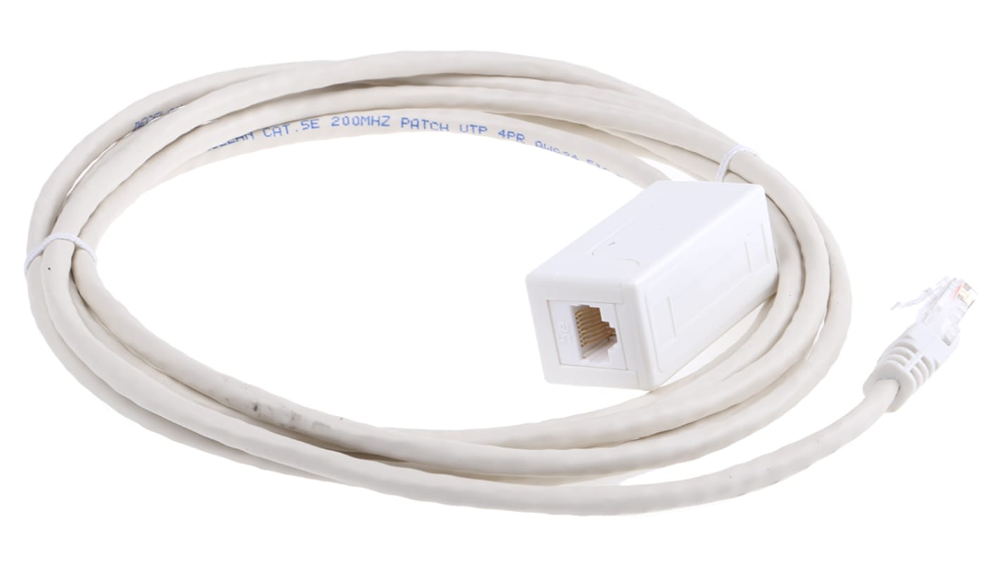 Decelect Ethernetkabel Cat.5, 3m Patchkabel, A RJ45 U/UTP Stecker, B RJ45