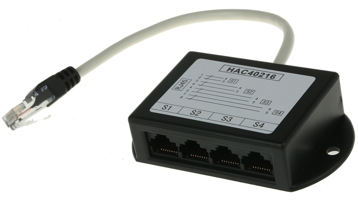 Splitter Decelect, RJ45, 4 porte, UTP