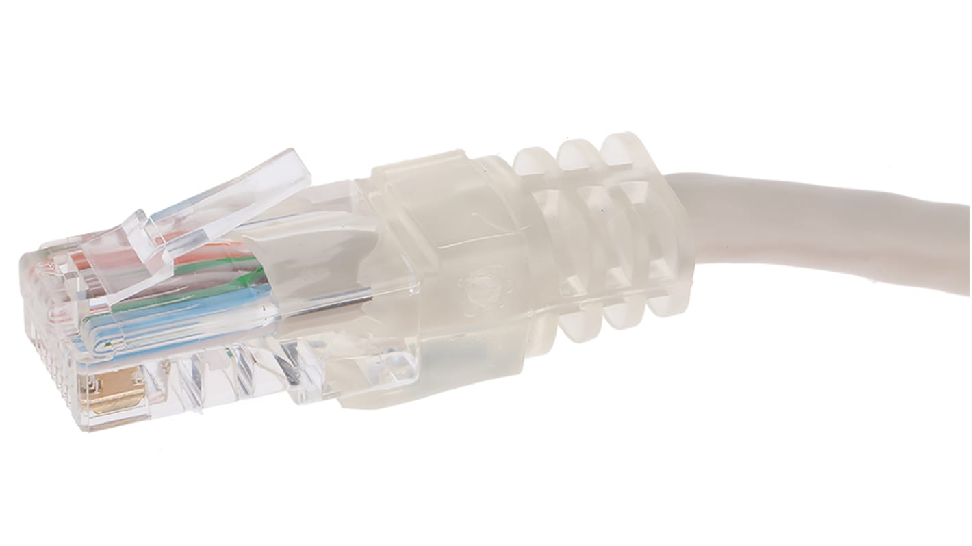 Decelect, 3m Cat5, Grey RJ45 to Male RJ45 Male, U/UTP Unshielded, Terminated