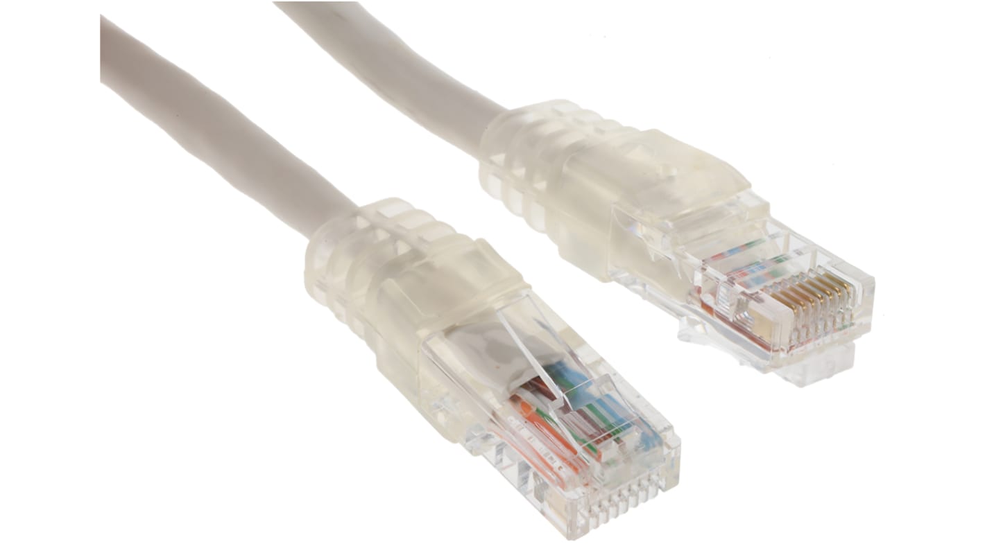 Decelect, 5m Cat5, Grey RJ45 to Male RJ45 Male, U/UTPUnshielded, Terminated