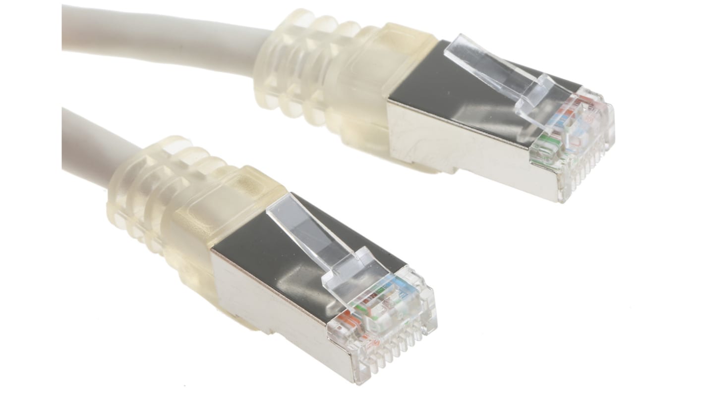 Decelect, 0.5m Cat5, Grey RJ45 to Male RJ45 Male, F/UTP Shielded, Terminated