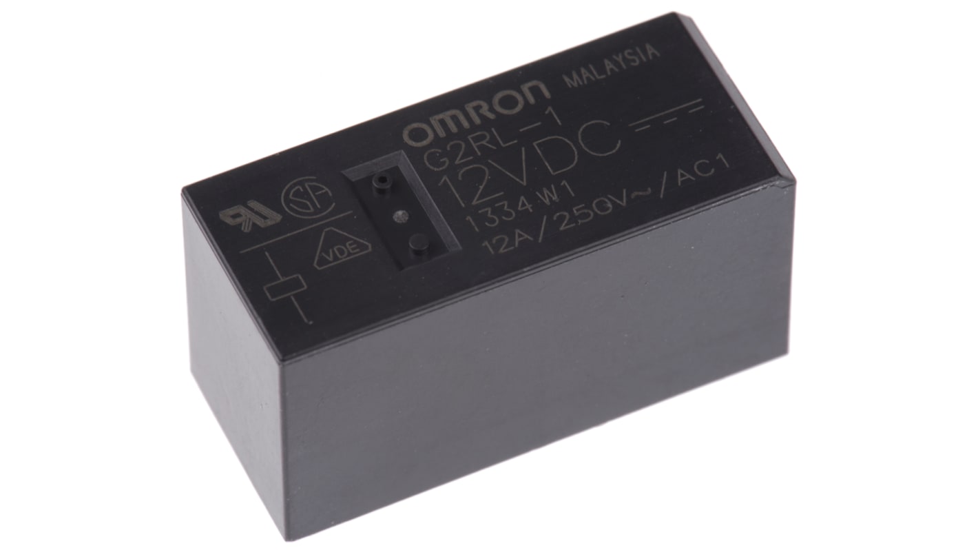 オムロン パワーリレー, 12V dc, 1c接点, 12A, 基板実装