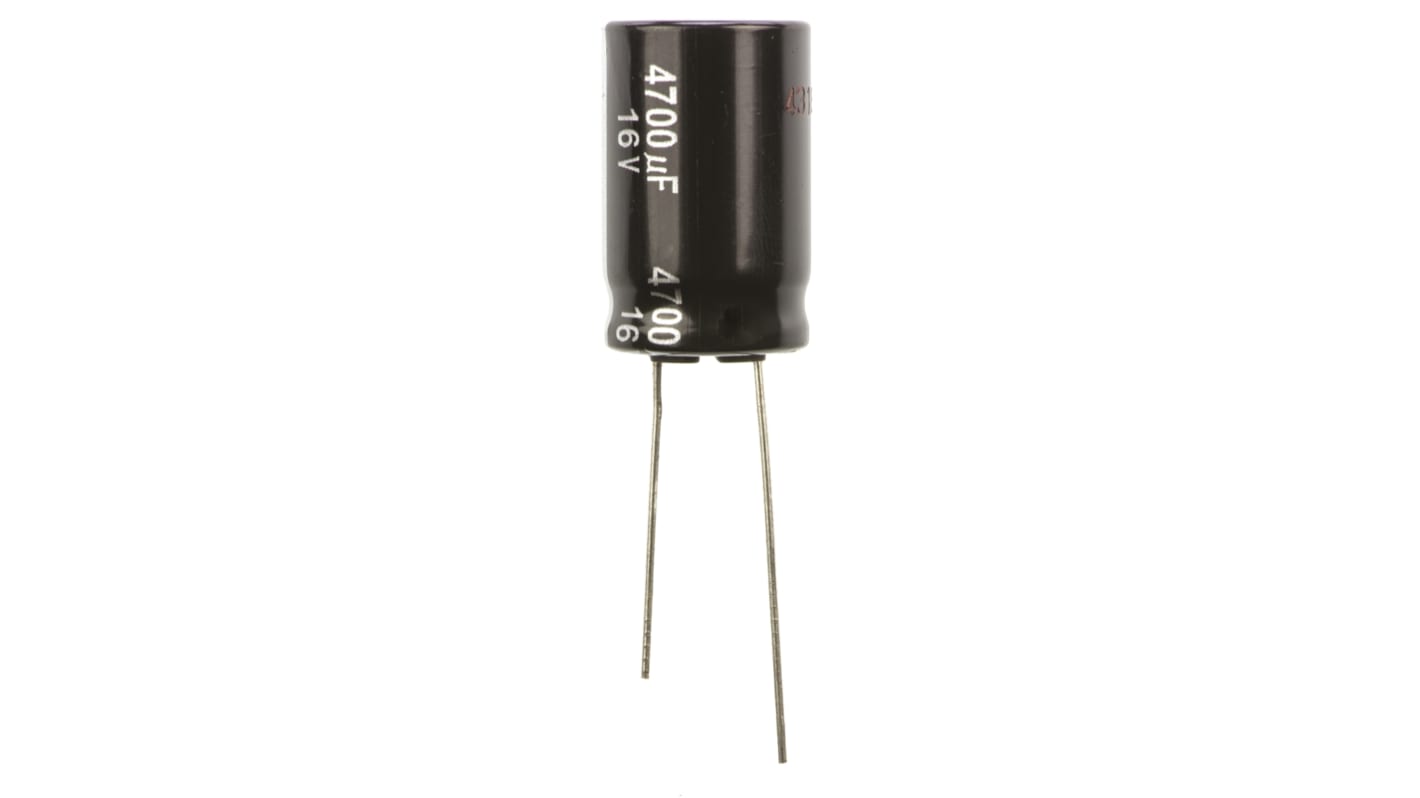 Panasonic 4700μF Aluminium Electrolytic Capacitor 16V dc, Radial, Through Hole - ECA1CHG472