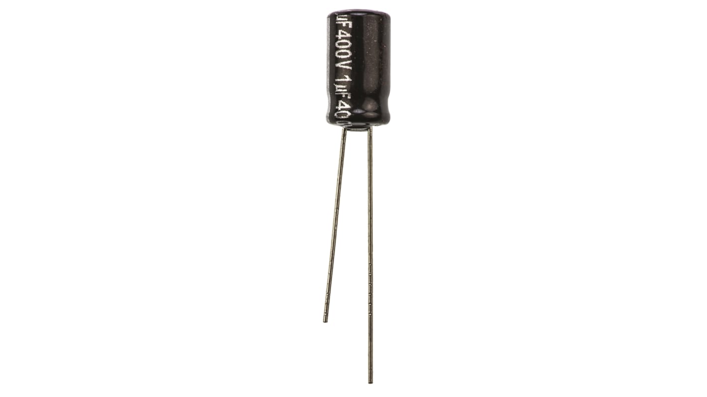 Panasonic 1μF Aluminium Electrolytic Capacitor 400V dc, Radial, Through Hole - ECA2GHG010