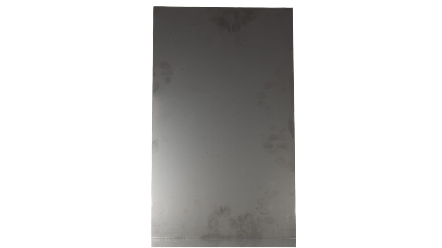 RS PRO Stainless Steel Metal Sheet 500mm x 300mm, 0.5mm Thick
