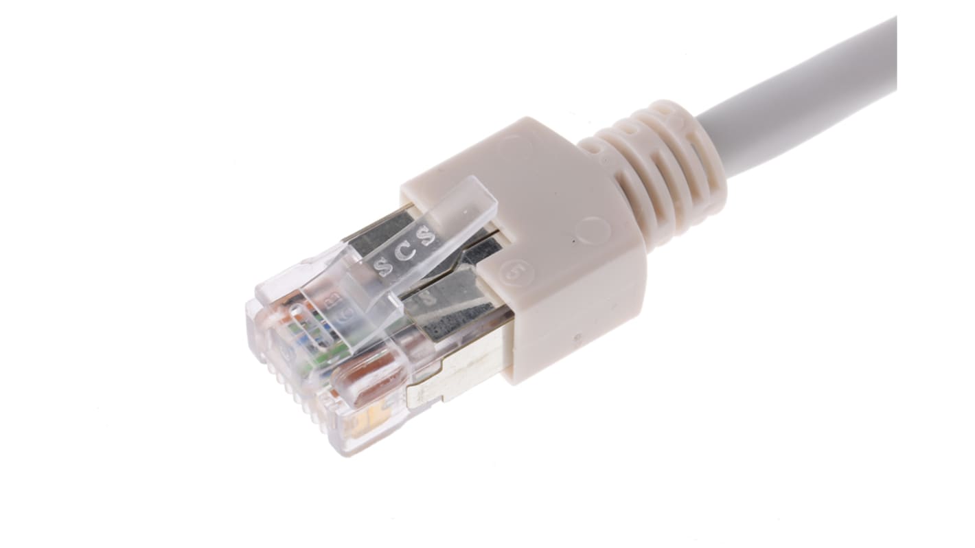 Brand-Rex, 1m Cat5e, Grey RJ45 to Male RJ45 Male, F/UTPShielded, Terminated LSZH Sheath